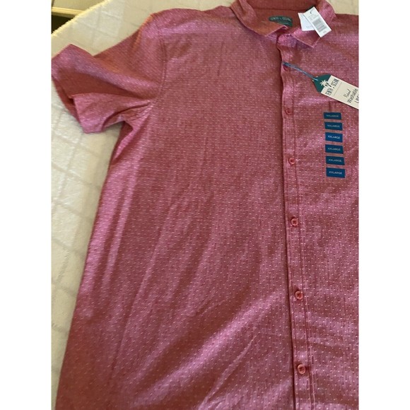 Tenth + Ocean Men’s Washable Linen Red Button Up New With Tags Size XXL - Picture 5 of 15